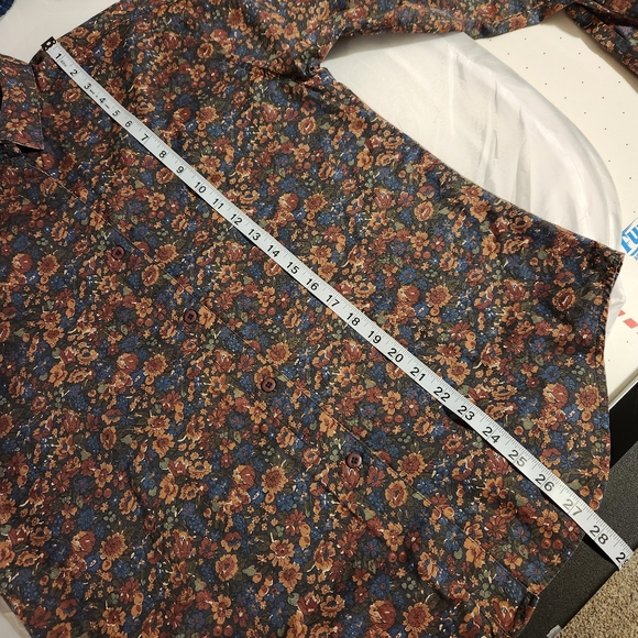 VTG Woolrich Women's 100% Cotton Floral Autumn Print Shirt Size M - Picture 9 of 10